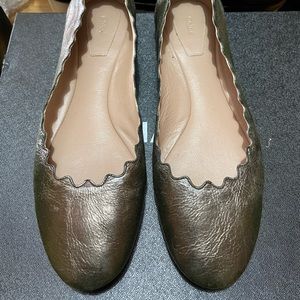 Chloe Scalloped Ballerinas.